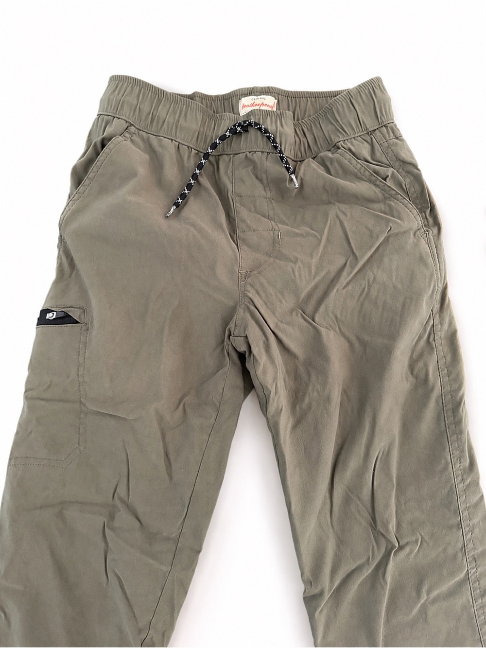 Weatherproof Vintage Boys Olive Green Pull-On Jogger Pants Size M 10/12